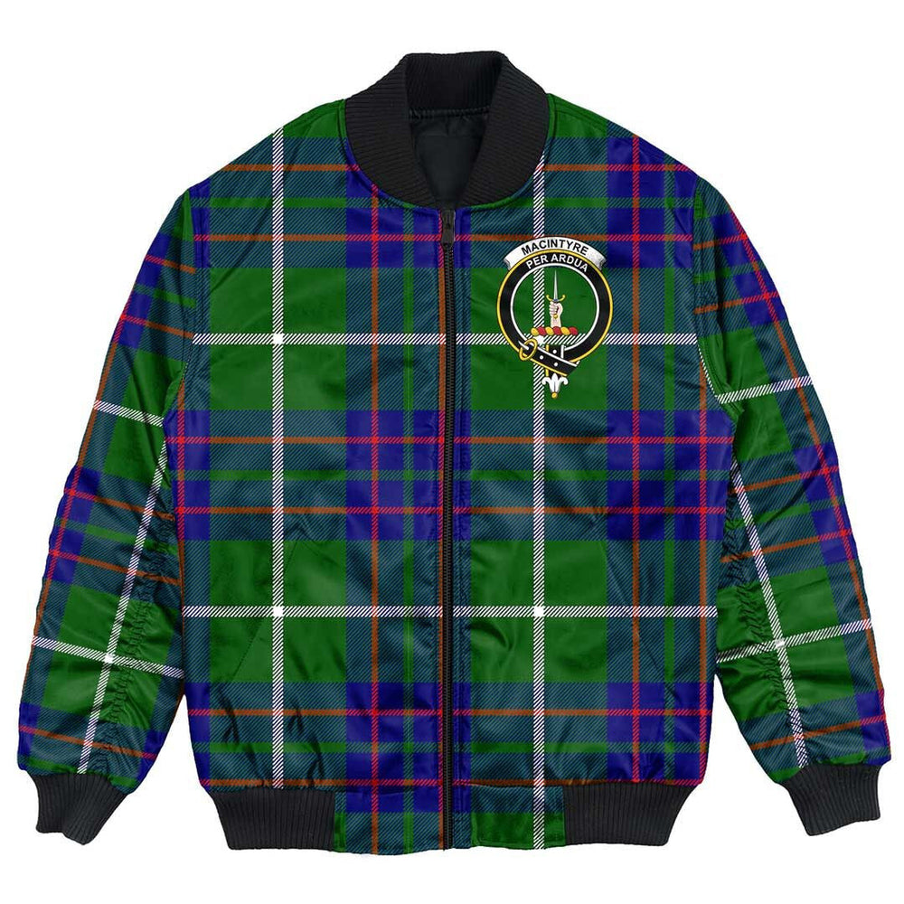 Clan MacIntyre Hunting Modern Tartan Crest Bomber Jacket VO49 MacIntyre Hunting Modern Tartan Tartan Bomber Jacket   