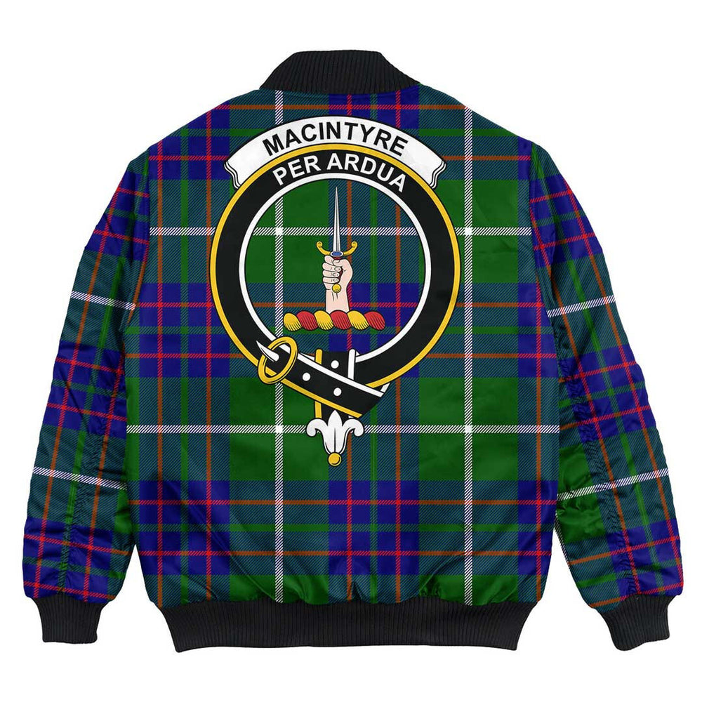 Clan MacIntyre Hunting Modern Tartan Crest Bomber Jacket VO49 MacIntyre Hunting Modern Tartan Tartan Bomber Jacket   