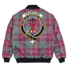 Clan Crawford Ancient Tartan Crest Bomber Jacket DJ51 Crawford Ancient Tartan Tartan Bomber Jacket   