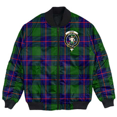 Clan Shaw Modern Tartan Crest Bomber Jacket VX33 Shaw Modern Tartan Tartan Bomber Jacket   