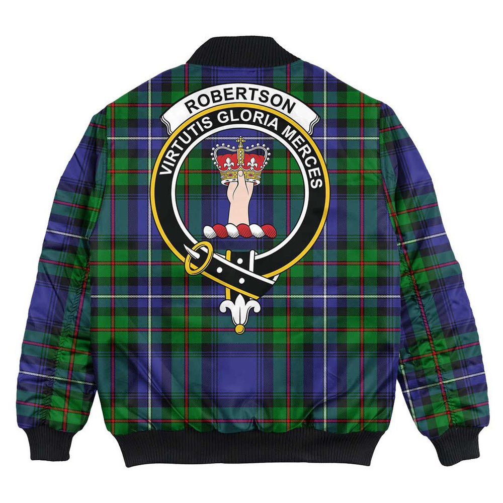 Clan Robertson Hunting Modern Tartan Crest Bomber Jacket TV80 Robertson Hunting Modern Tartan Tartan Bomber Jacket   