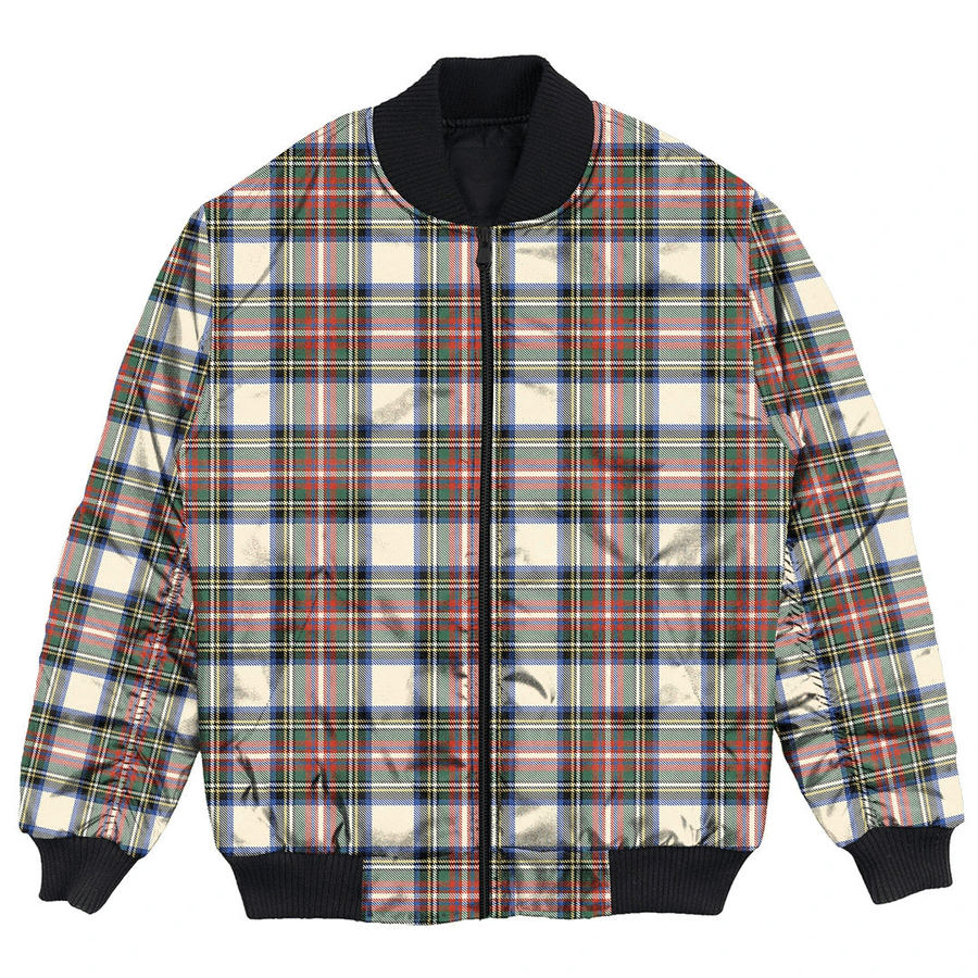 Clan Stewart Dress Ancient Tartan Clan Bomber Jacket CO95 Stewart Dress Ancient Tartan Tartan Bomber Jacket   