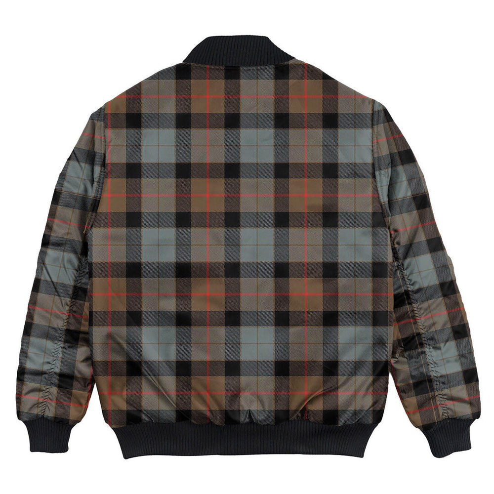 Clan Gunn Weathered Tartan Clan Bomber Jacket WM55 Gunn Weathered Tartan Tartan Bomber Jacket   