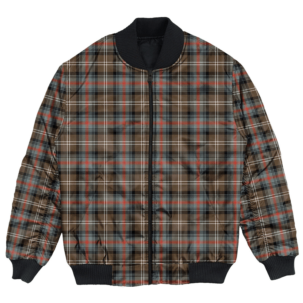 Clan Sutherland Weathered Tartan Clan Bomber Jacket VQ16 Sutherland Weathered Tartan Tartan Bomber Jacket   