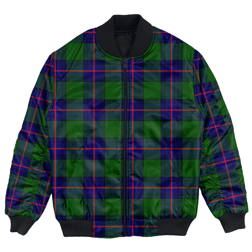 Clan Shaw Modern Tartan Clan Bomber Jacket AT21 Shaw Modern Tartan Tartan Bomber Jacket   