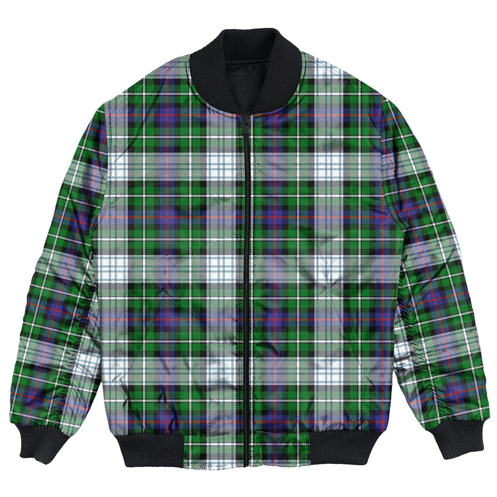 Clan MacKenzie Dress Modern Tartan Bomber Jacket FN73 MacKenzie Dress Modern Tartan Tartan Bomber Jacket   