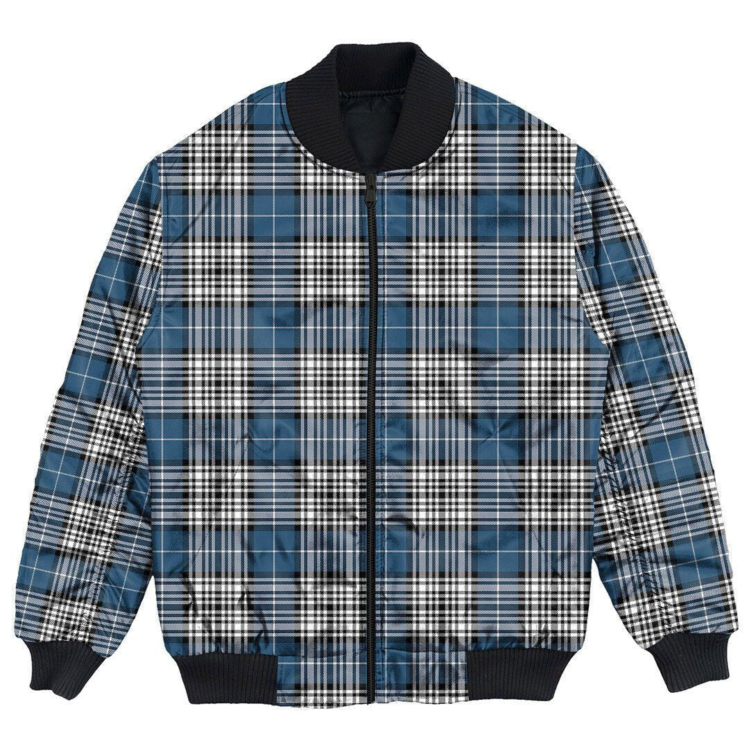 Clan Napier Modern Tartan Bomber Jacket SF65 Napier Modern Tartan Tartan Bomber Jacket   
