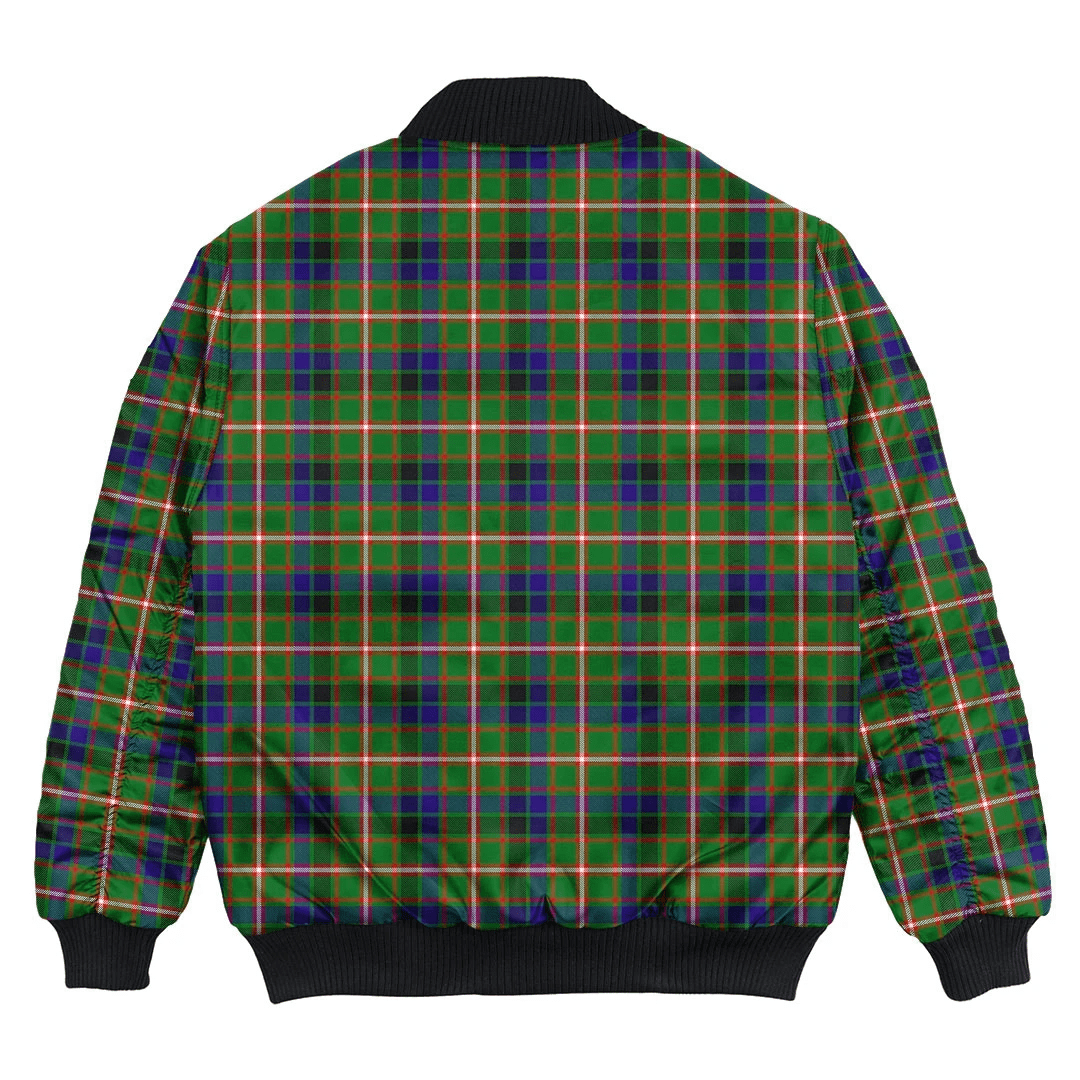 Clan Reid Green Tartan Bomber Jacket DO38 Reid Green Tartan Tartan Bomber Jacket   