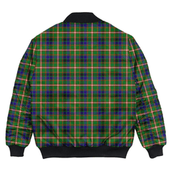Clan Reid Green Tartan Bomber Jacket DO38 Reid Green Tartan Tartan Bomber Jacket   