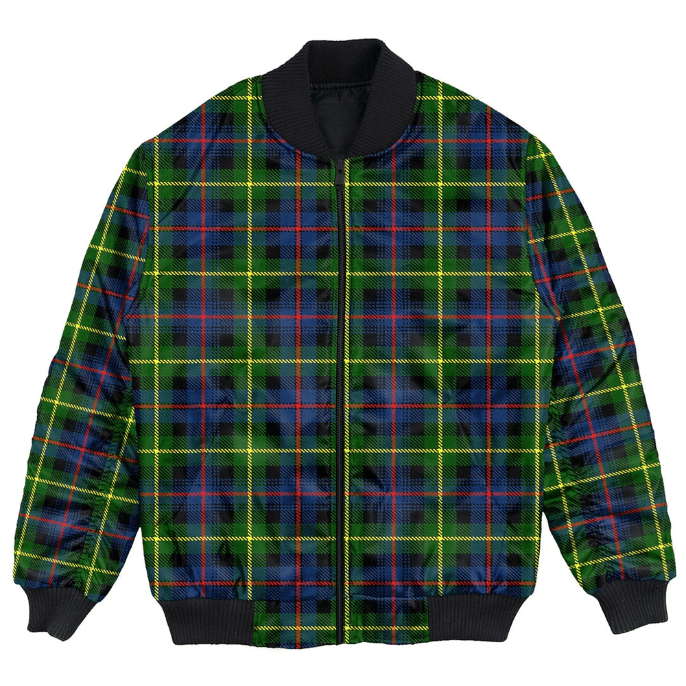 Clan Farquharson Modern Tartan Bomber Jacket FX79 Farquharson Modern Tartan Tartan Bomber Jacket   