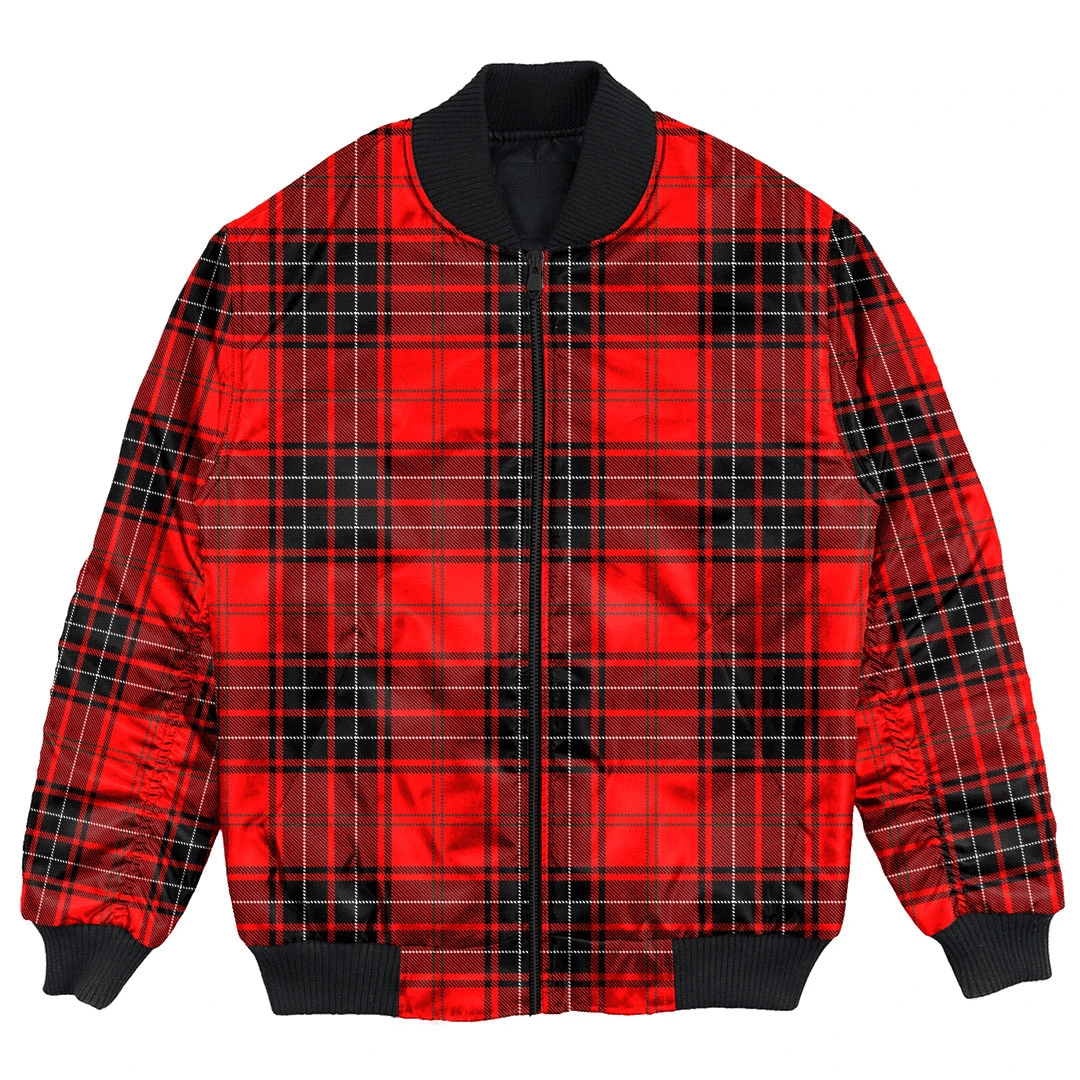 Clan Wemyss Modern Tartan Bomber Jacket BL85 Wemyss Modern Tartan Tartan Bomber Jacket   
