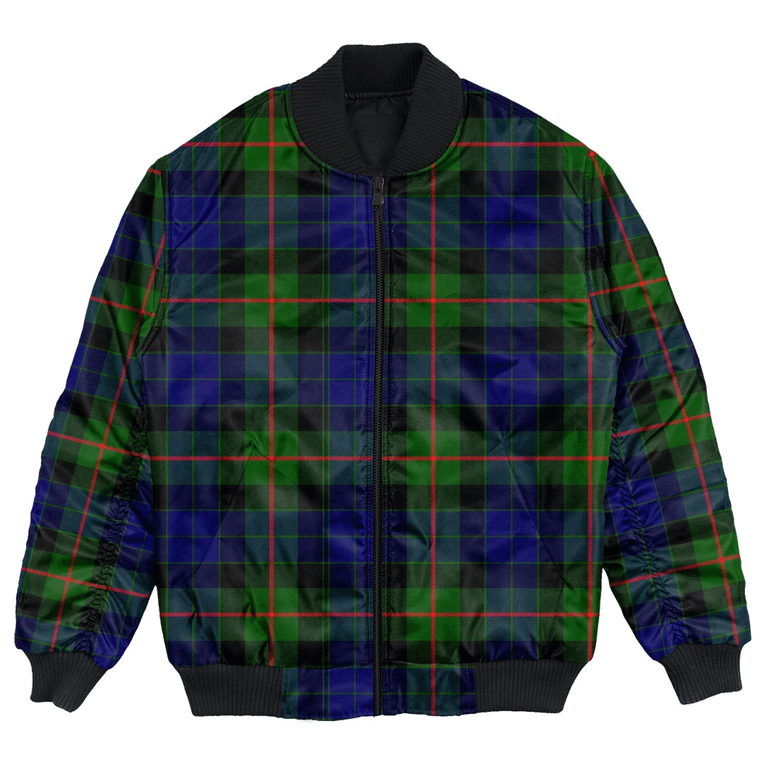 Clan Gunn Modern Tartan Bomber Jacket QZ60 Gunn Modern Tartan Tartan Bomber Jacket   