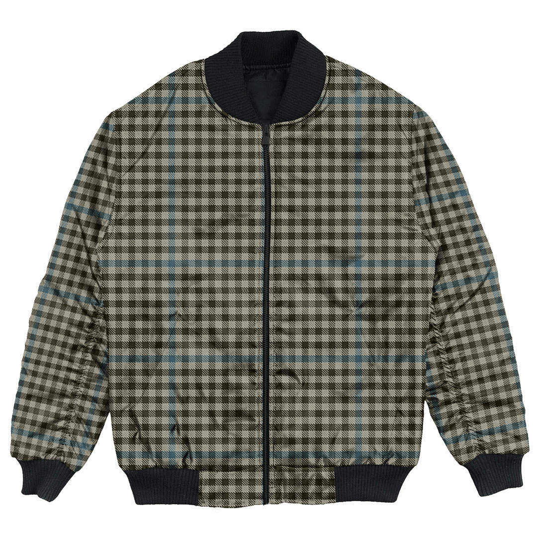 Clan Haig Check Tartan Bomber Jacket TF16 Haig Check Tartan Tartan Bomber Jacket   