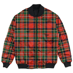 Clan Stewart Royal Modern Tartan Bomber Jacket ZK19 Stewart Royal Modern Tartan Tartan Bomber Jacket   