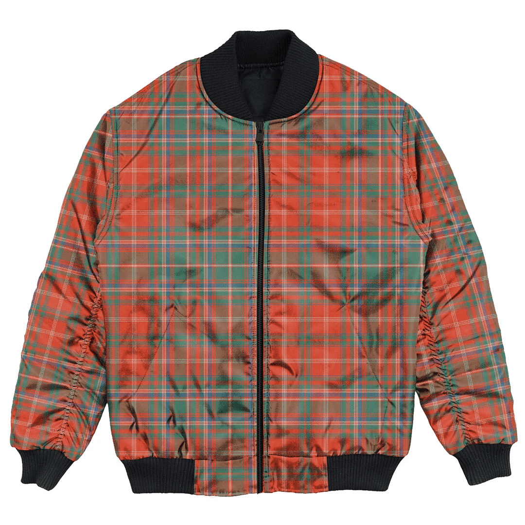 Clan MacDougall Ancient Tartan Bomber Jacket MQ79 MacDougall Ancient Tartan Tartan Bomber Jacket   
