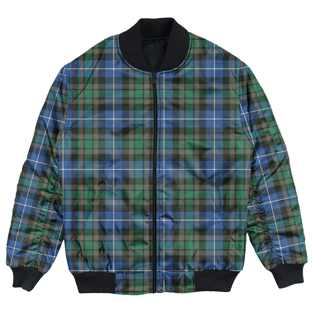 Clan MacRae Hunting Ancient Tartan Bomber Jacket JI82 MacRae Hunting Ancient Tartan Tartan Bomber Jacket   