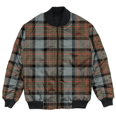 Clan MacLaren Weathered Tartan Bomber Jacket BL15 MacLaren Weathered Tartan Tartan Bomber Jacket   