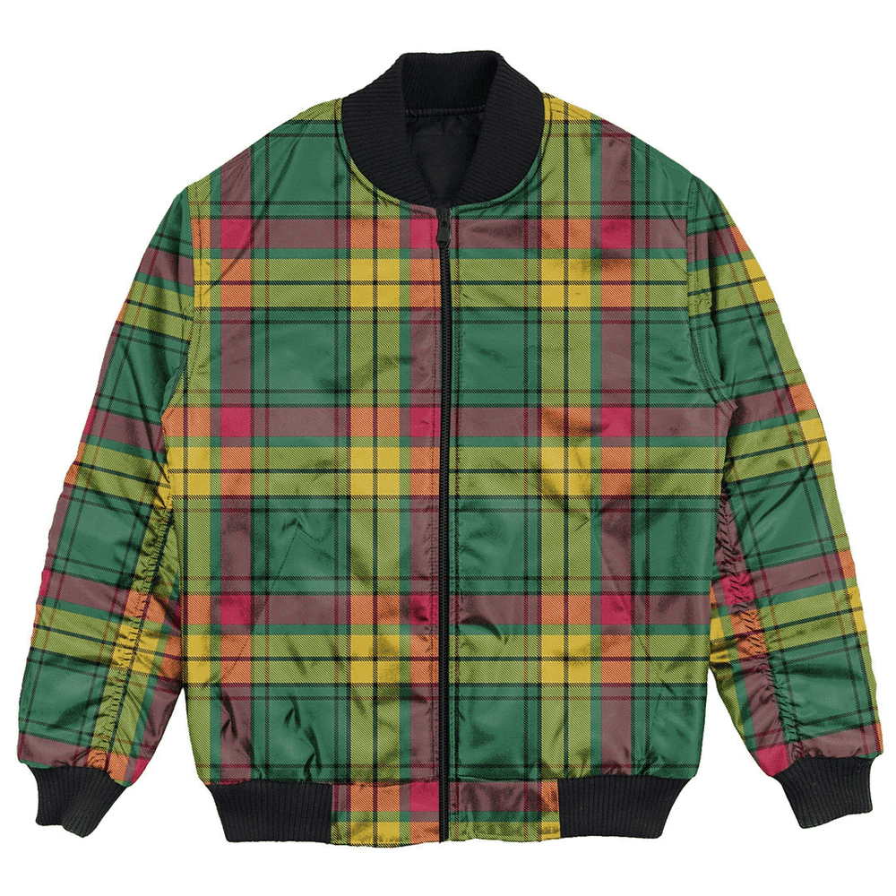 Clan MacMillan Old Ancient Tartan Bomber Jacket NE68 MacMillan Old Ancient Tartan Tartan Bomber Jacket   