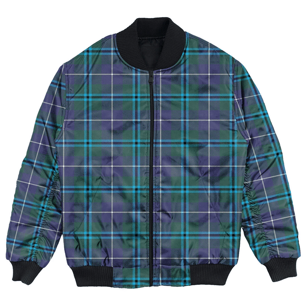 Clan Douglas Modern Tartan Bomber Jacket AR96 Douglas Modern Tartan Tartan Bomber Jacket   