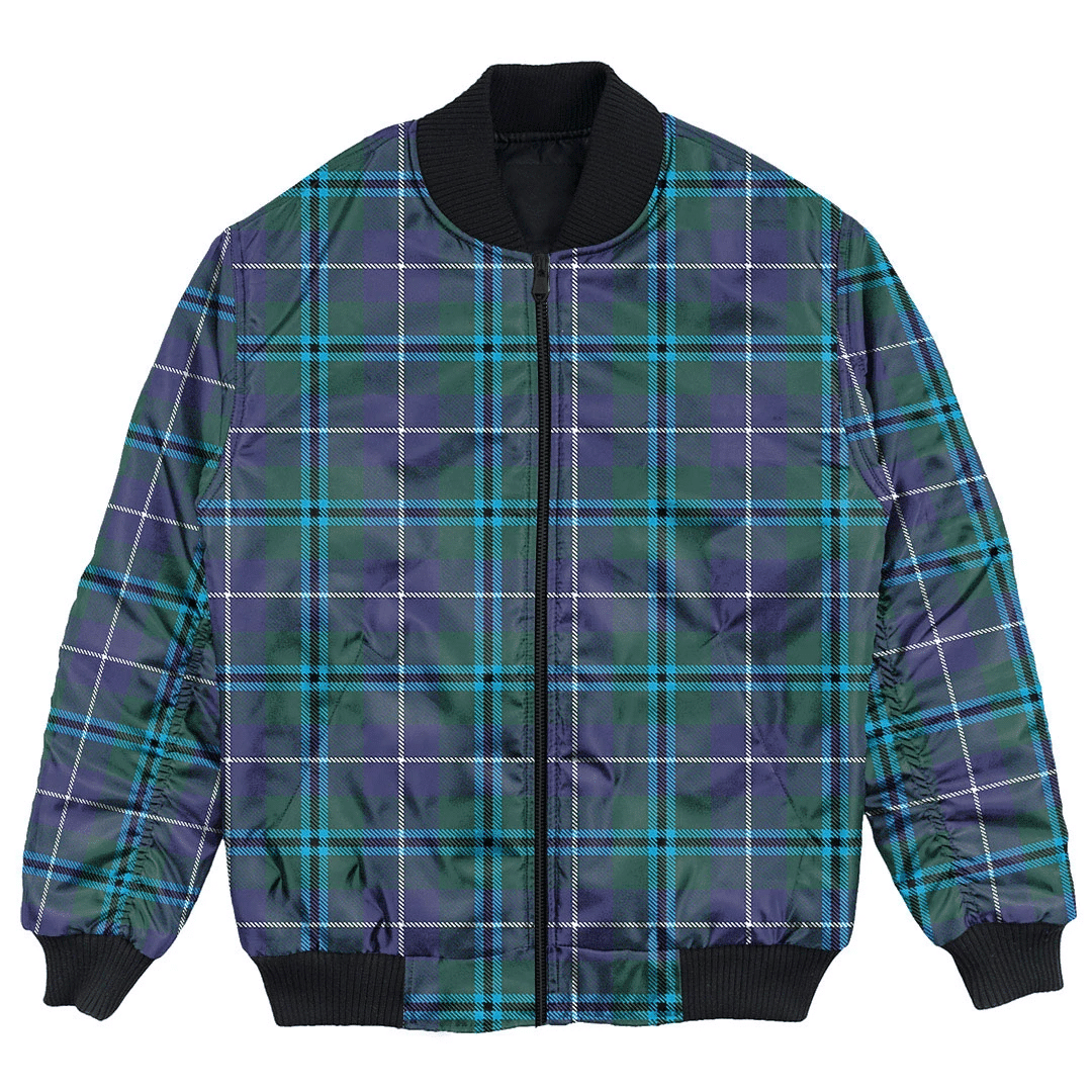 Clan Douglas Modern Tartan Bomber Jacket AR96 Douglas Modern Tartan Tartan Bomber Jacket   