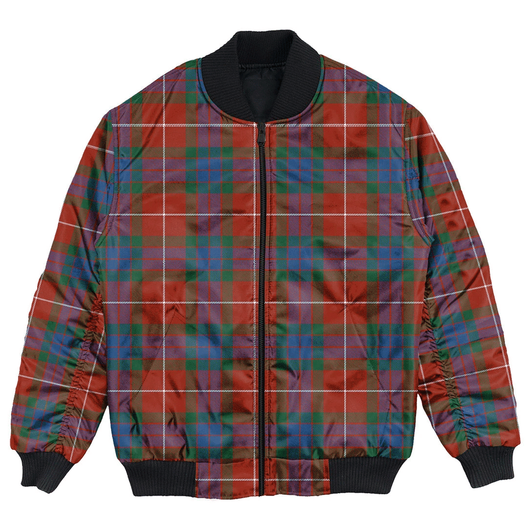 Clan Fraser Ancient Tartan Bomber Jacket LT20 Fraser Ancient Tartan Tartan Bomber Jacket   