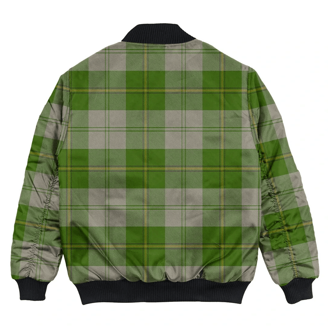 Clan Cunningham Dress Green Dancers Tartan Bomber Jacket ME83 Cunningham Dress Green Dancers Tartan Tartan Bomber Jacket   