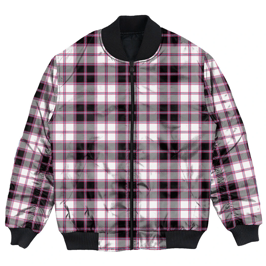 Clan MacPherson Hunting Modern Tartan Bomber Jacket TF64 MacPherson Hunting Modern Tartan Tartan Bomber Jacket   