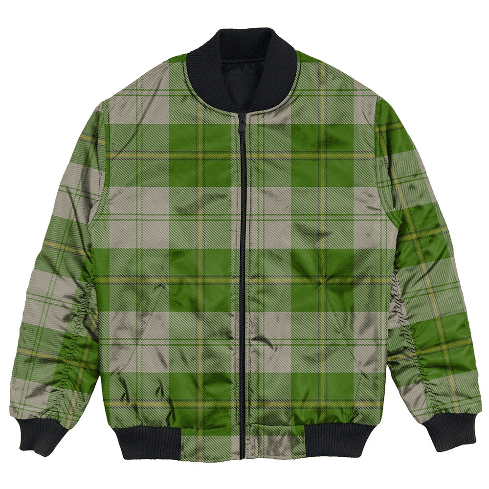Clan Cunningham Dress Green Dancers Tartan Bomber Jacket ME83 Cunningham Dress Green Dancers Tartan Tartan Bomber Jacket   