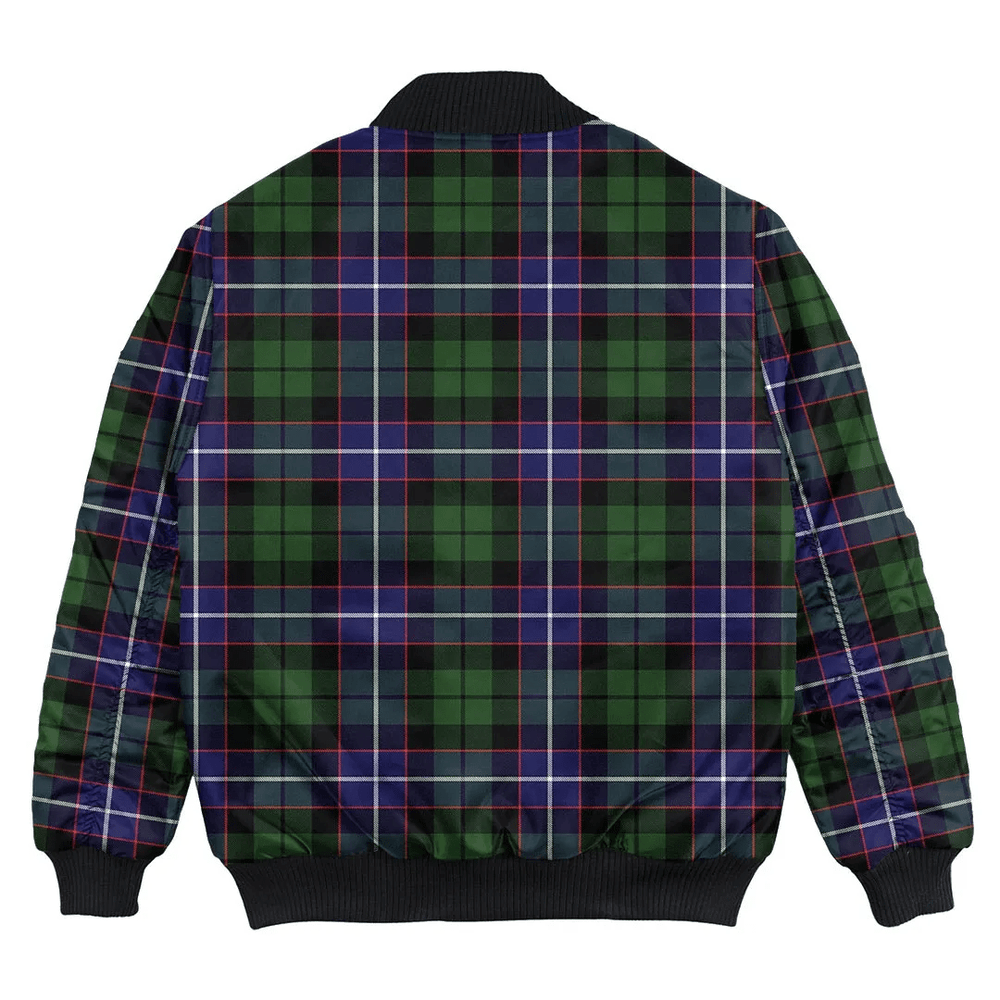 Clan Galbraith Modern Tartan Bomber Jacket RX60 Galbraith Modern Tartan Tartan Bomber Jacket   