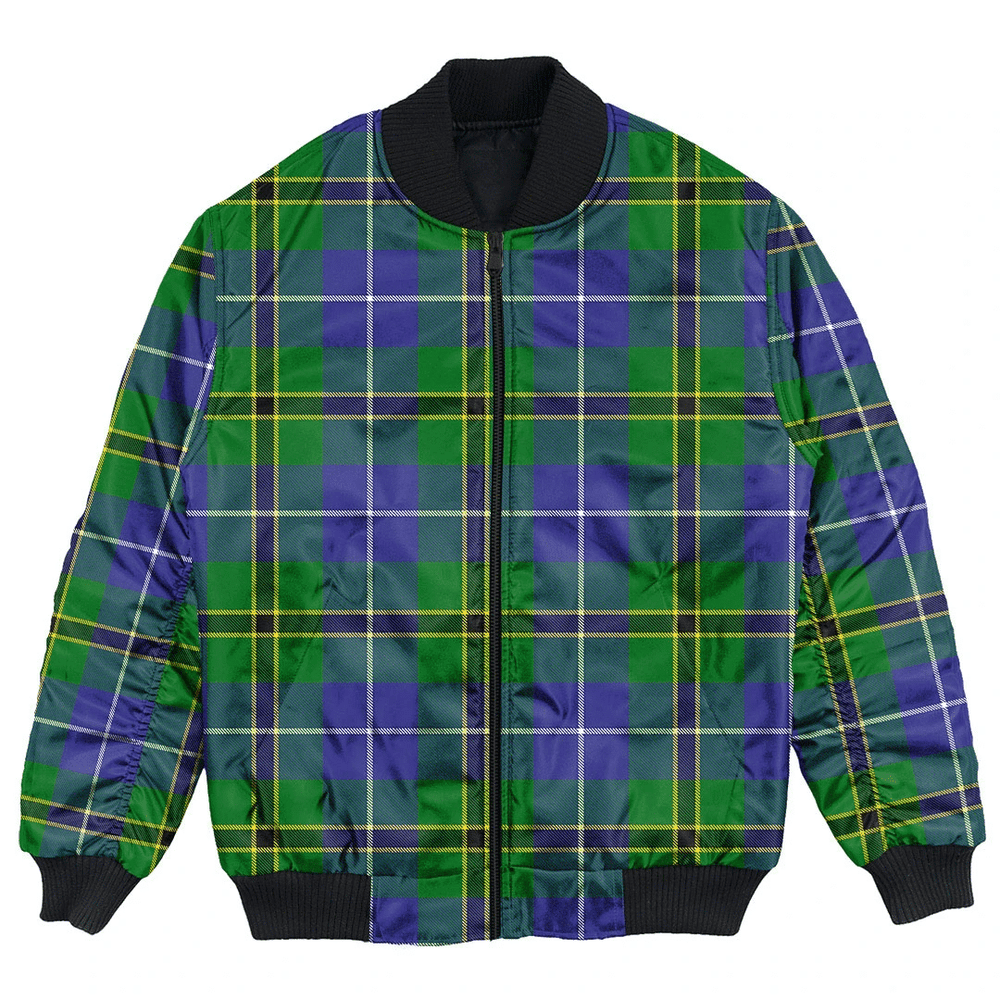Clan Turnbull Hunting Tartan Bomber Jacket PU64 Turnbull Hunting Tartan Tartan Bomber Jacket   