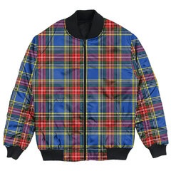 Clan MacBeth Modern Tartan Bomber Jacket CS96 MacBeth Modern Tartan Tartan Bomber Jacket   