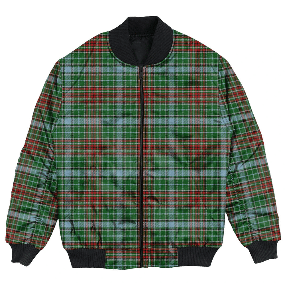 Clan Gayre Tartan Bomber Jacket OL23 Gayre Tartan Tartan Bomber Jacket   