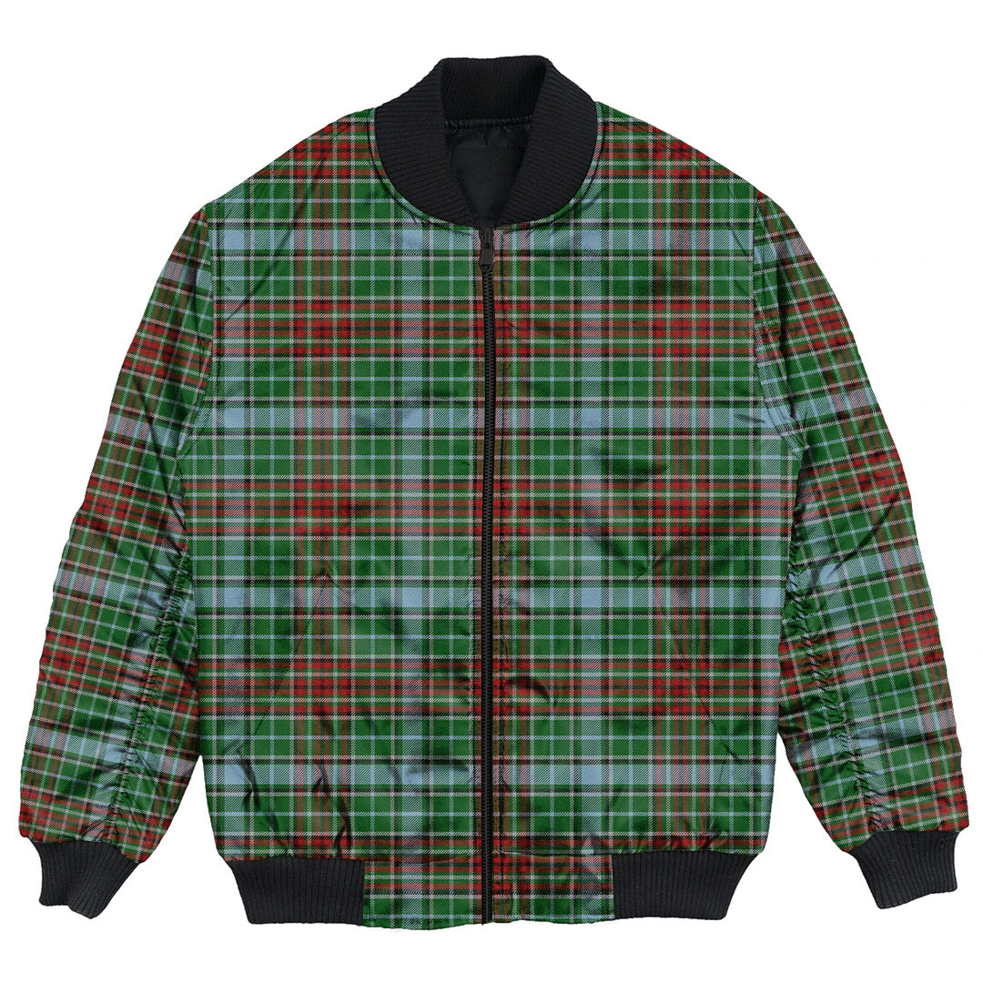 Clan Gayre Tartan Bomber Jacket OL23 Gayre Tartan Tartan Bomber Jacket   