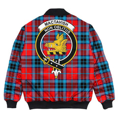 Clan MacTavish Modern Tartan Crest Bomber Jacket BE74 MacTavish Modern Tartan Tartan Bomber Jacket   