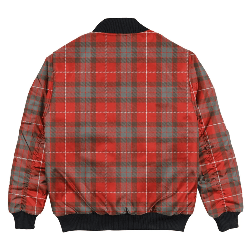Clan Fraser Weathered Tartan Bomber Jacket LK59 Fraser Weathered Tartan Tartan Bomber Jacket   