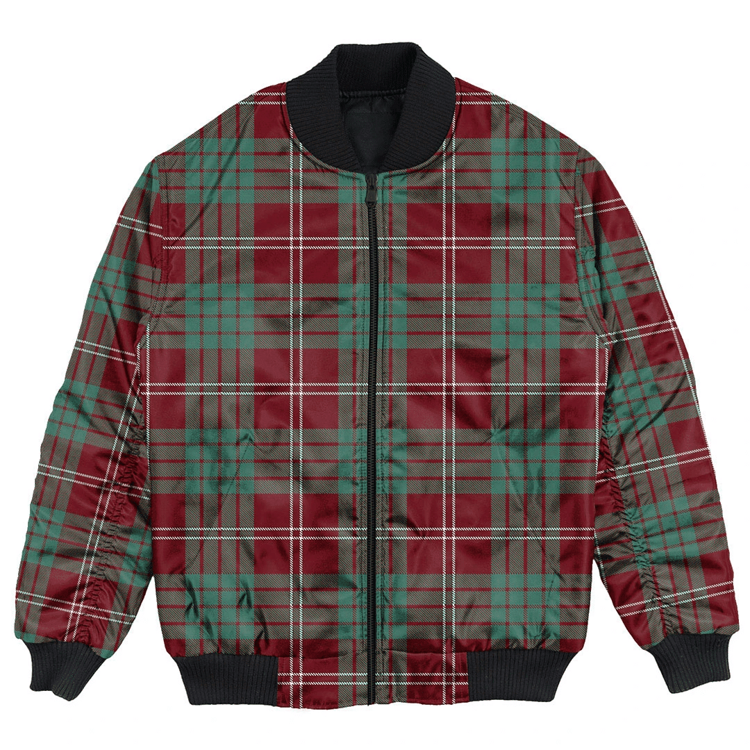 Clan Crawford Modern Tartan Bomber Jacket ZL77 Crawford Modern Tartan Tartan Bomber Jacket   