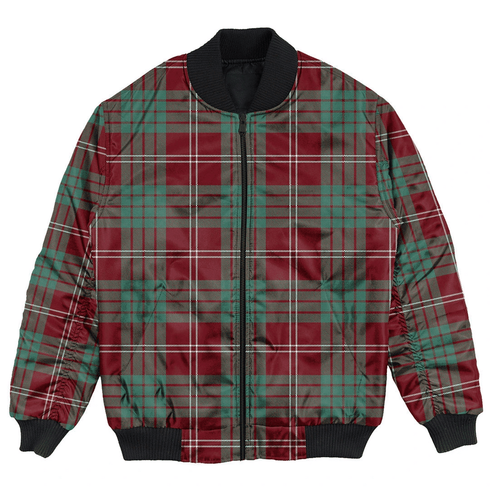 Clan Crawford Modern Tartan Bomber Jacket ZL77 Crawford Modern Tartan Tartan Bomber Jacket   