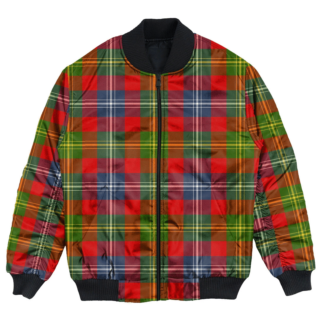 Clan Forrester Tartan Bomber Jacket IA76 Forrester Tartan Tartan Bomber Jacket   