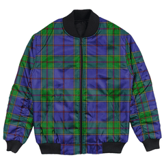 Clan Strachan Tartan Bomber Jacket RO95 Strachan Tartan Tartan Bomber Jacket   