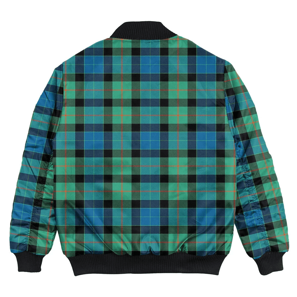 Clan Gunn Ancient Tartan Bomber Jacket FE83 Gunn Ancient Tartan Tartan Bomber Jacket   