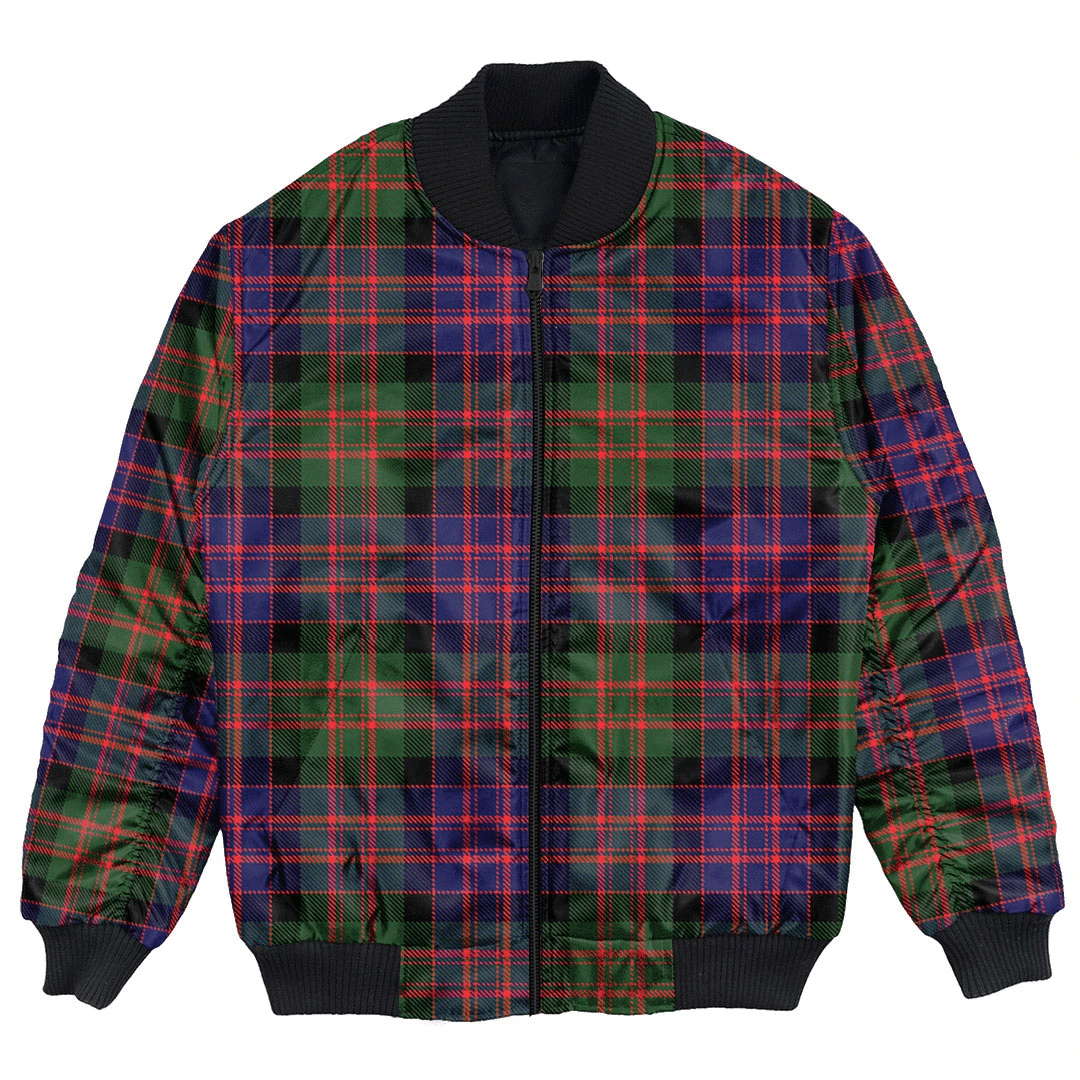 Clan MacDonald Modern Tartan Bomber Jacket HI54 MacDonald Modern Tartan Tartan Bomber Jacket   