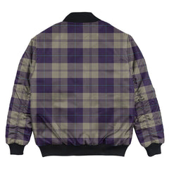 Clan Cunningham Dress Blue Dancers Tartan Bomber Jacket PE79 Cunningham Dress Blue Dancers Tartan Tartan Bomber Jacket   