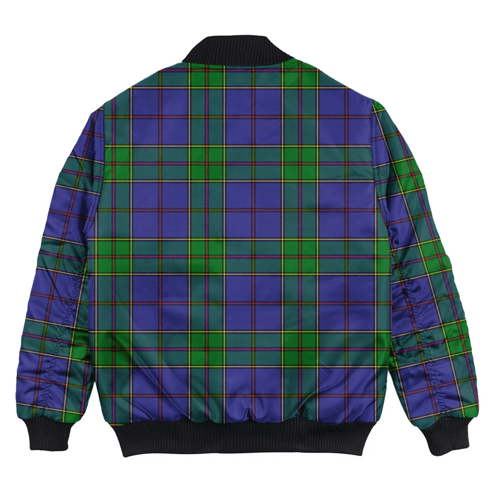 Clan Strachan Tartan Bomber Jacket RO95 Strachan Tartan Tartan Bomber Jacket   