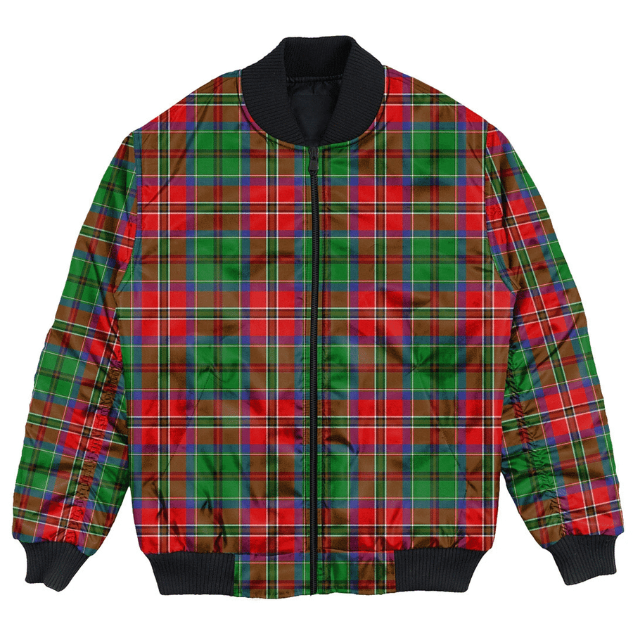 Clan McCulloch Tartan Bomber Jacket II90 McCulloch Tartan Tartan Bomber Jacket   