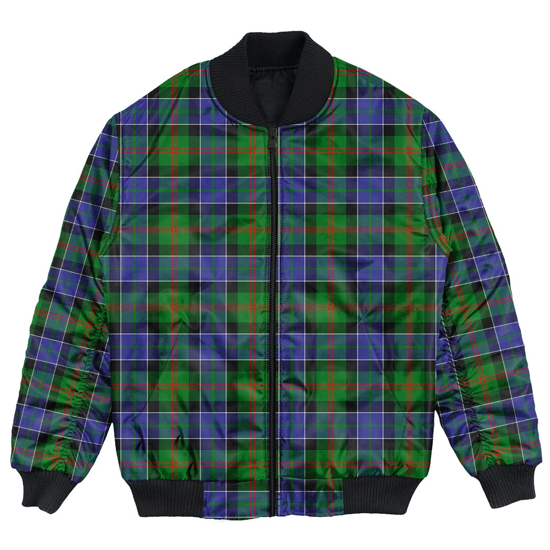 Clan Paterson Tartan Bomber Jacket TA88 Paterson Tartan Tartan Bomber Jacket   