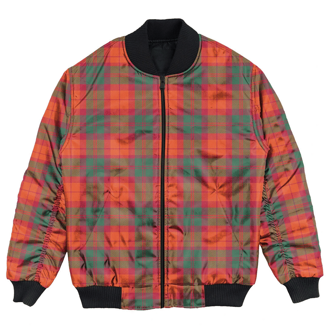 Clan MacNab Ancient Tartan Bomber Jacket UT75 MacNab Ancient Tartan Tartan Bomber Jacket   