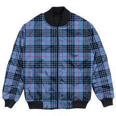Clan MacKay Blue Tartan Bomber Jacket AD32 MacKay Blue Tartan Tartan Bomber Jacket   
