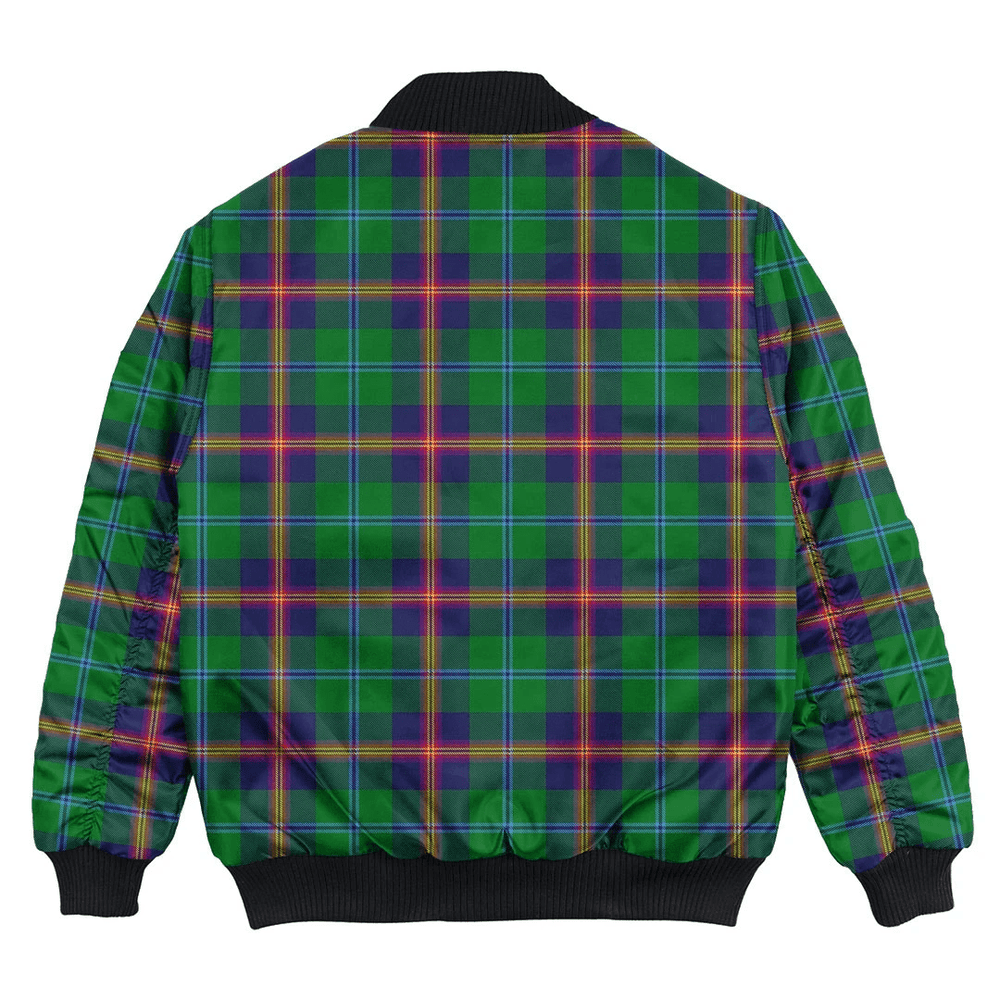 Clan Young Modern Tartan Bomber Jacket ZA93 Young Modern Tartan Tartan Bomber Jacket   