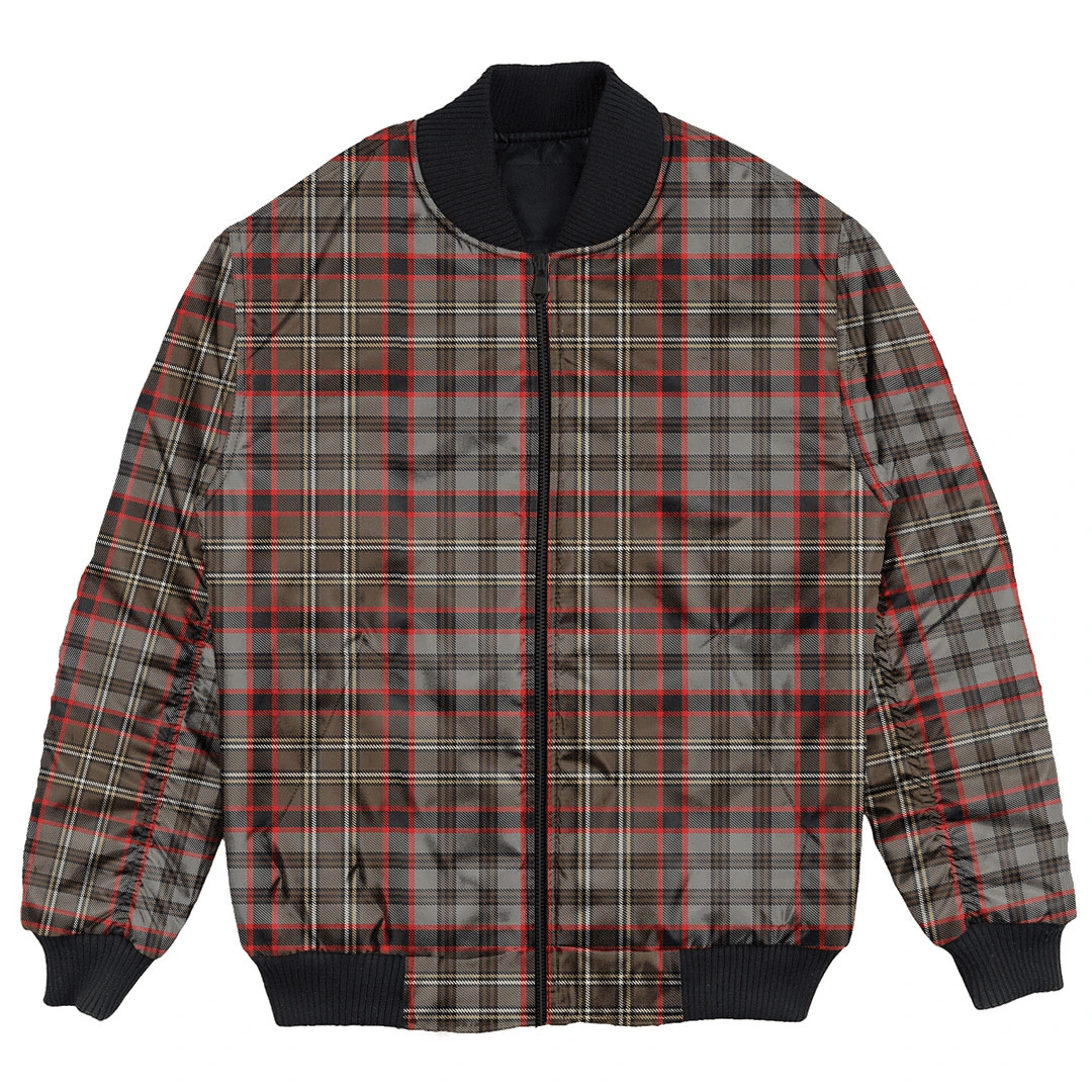 Clan Nicolson Hunting Weathered Tartan Bomber Jacket YO25 Nicolson Hunting Weathered Tartan Tartan Bomber Jacket   