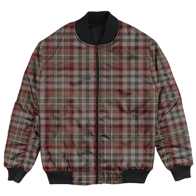 Clan Nicolson Hunting Weathered Tartan Bomber Jacket